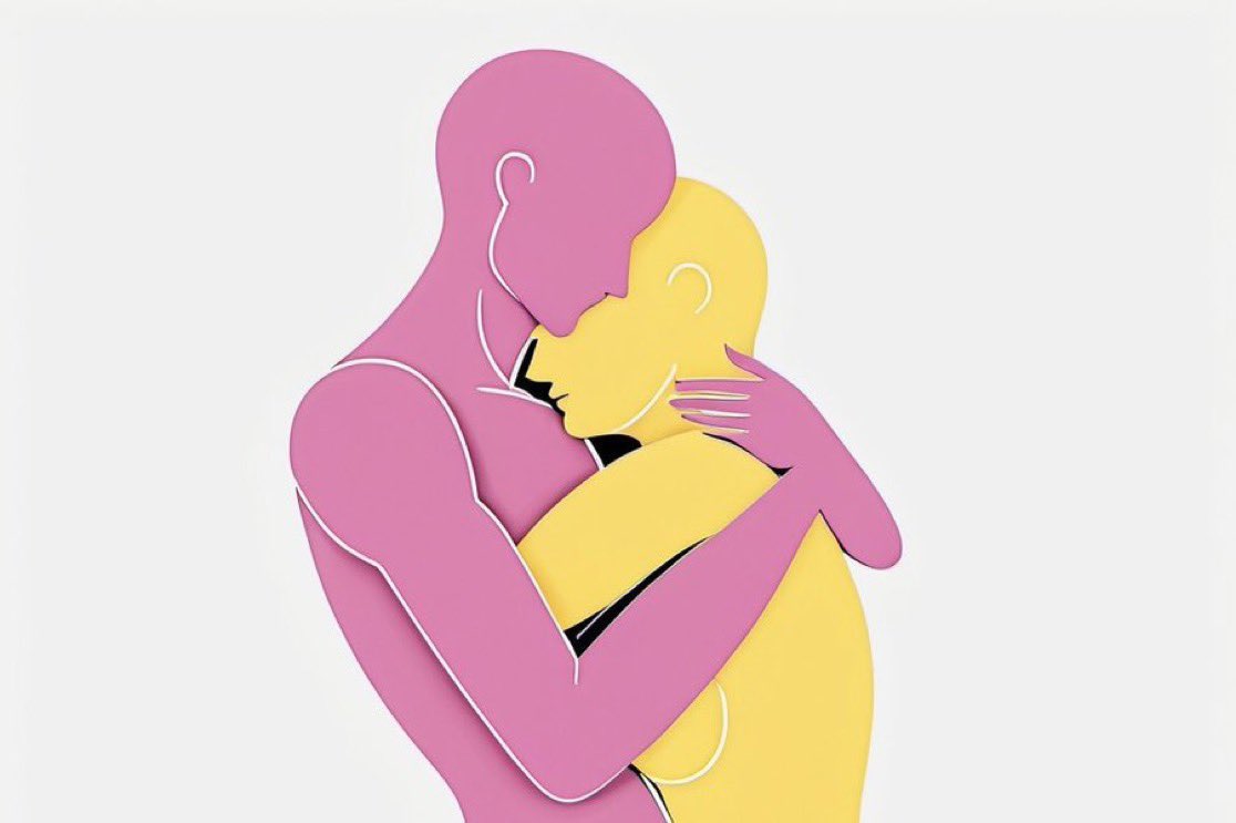 position of the day: a comforting long hug