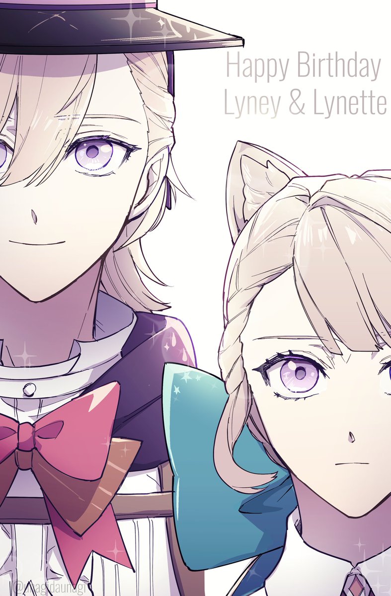 unagidaunagi's tweet photo. -` ̗ *.𝕙𝕒𝕡𝕡𝕪 𝔹𝕚𝕣𝕥𝕙𝕕𝕒𝕪.*  ̖́-🐱🐱🎂

 #リネリネ生誕祭2026 https://t.co/kiRJnBdWwD