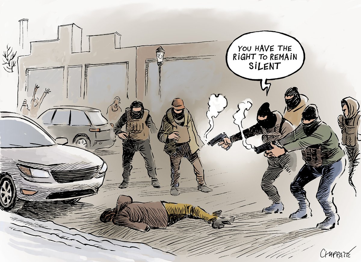 ICE procedure - © Chappatte in <a href="/NZZ/">NZZ</a>  am Sonntag, Zürich  <a href="/NZZaS/">NZZ am Sonntag</a> 👉chappatte.com