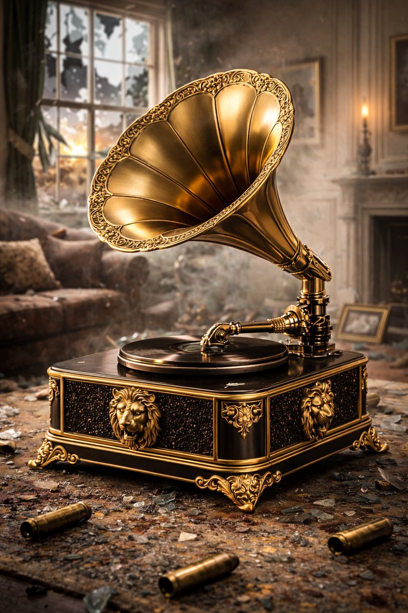 Big_bad_wooolf's tweet photo. @ArenaBreakoutPC #CulturalRelics #ArenaBreakoutInfinite This gramophone is encrusted with gold and black sapphires, occupies six slots, and is worth over 2.5 million koen. It can be placed in the storage space of the old gramophone to play your own records. https://t.co/SDuSSi3n0B