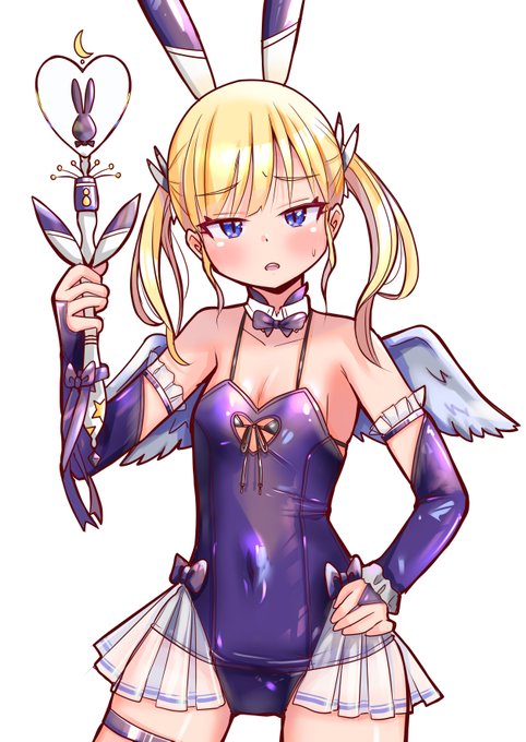 #ツインテールの日 
ということなので過去絵(なるべく健全な)を
別カラーVer.で投稿しました 