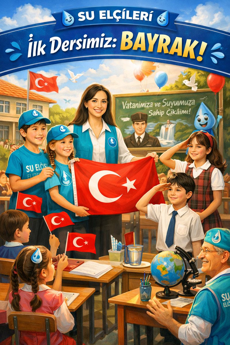DDamlayaUmut's tweet photo. İlk Dersimiz: Bayrak 
Damlaya Damlaya Umut, Okullarda Umuda Dönüşüyor
MEB tarafından 2025–2026 eğitim öğretim yılı 2. yarıyıl kapsamında hayata geçirilen “İlk Dersimiz: Bayrak” yaklaşımı, öğrencilerde millî bilinç, aidiyet ve sorumluluk duygusunu güçlendirmeyi hedefliyor. https://t.co/w05mF80ao5