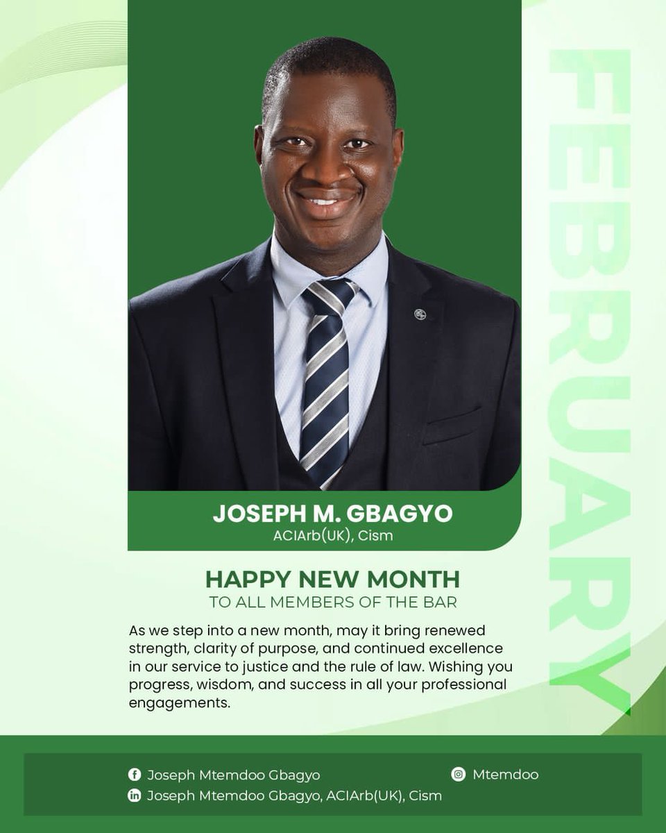 mtemdoo's tweet photo. As we step into a new month, may it bring renewed strength, clarity of purpose, and continued excellence in our service to justice and the rule of law and humanity. 
Wishing you progress, wisdom, and success in all your professional engagements. https://t.co/M9DXQFl7Pb