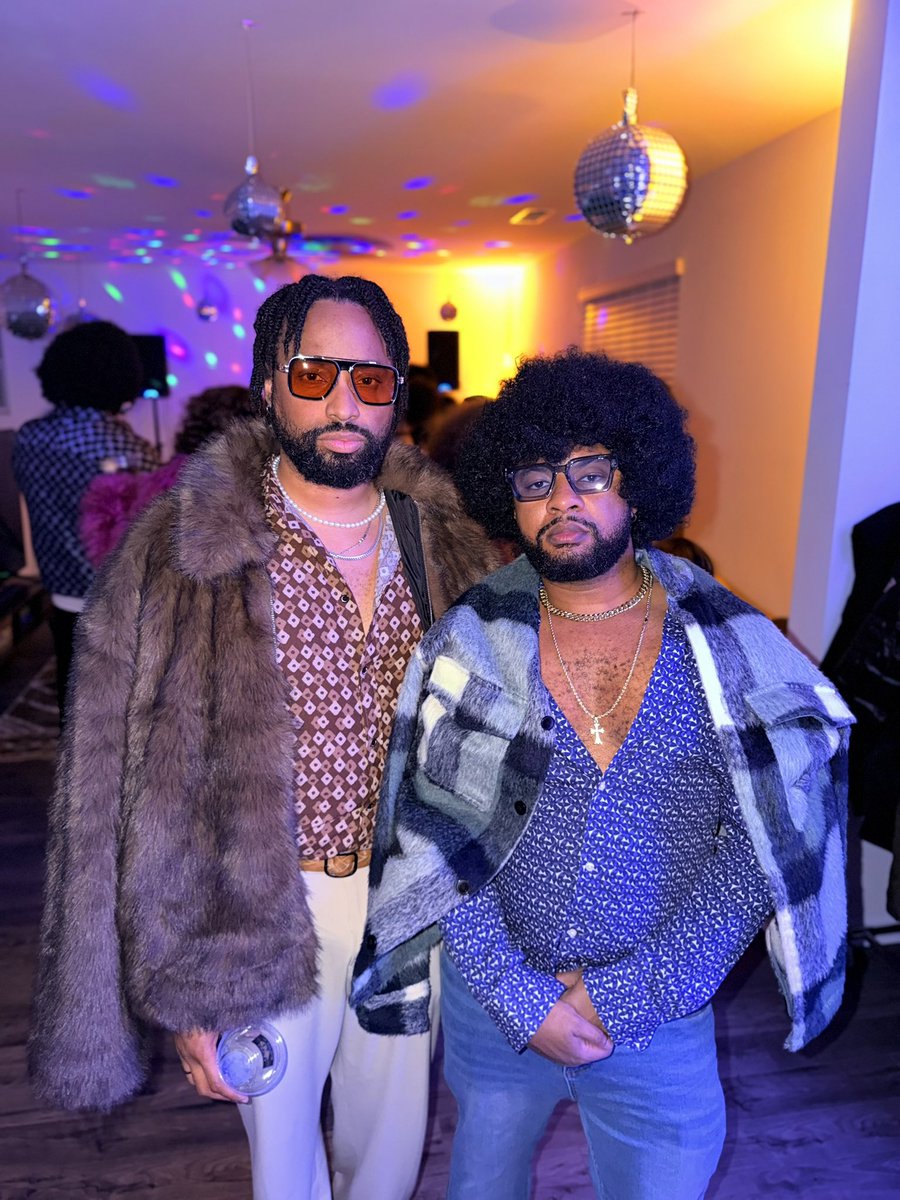 still713's tweet photo. Too much fun last night at @SirUrbanHippie’s Disco Party for his 40th birthday ! 🪩 https://t.co/AyhKNkW1tc