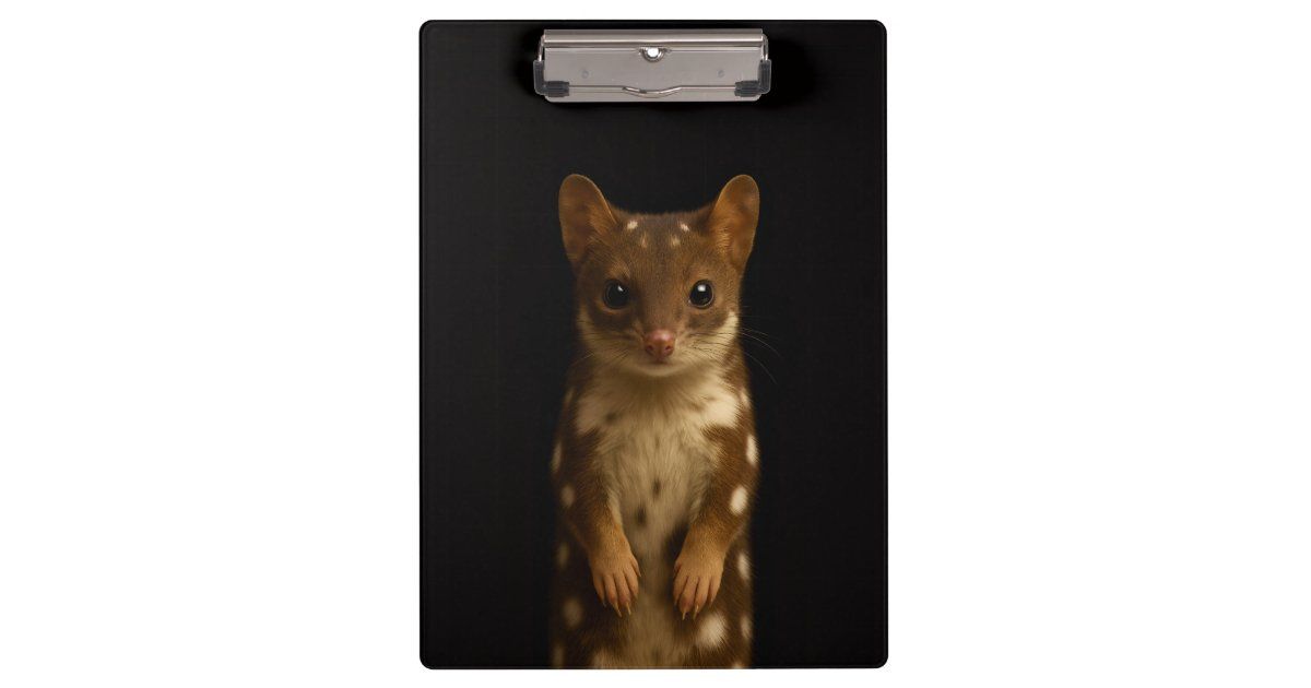 Andreww78's tweet image. Check out this sleek black luxe clipboard featuring an adorable sweet quoll design! Perfect for adding a touch of style to your workspace. 🖤🐾 #OfficeEssentials #QuollLove zazzle.com/black_4_luxe_c…