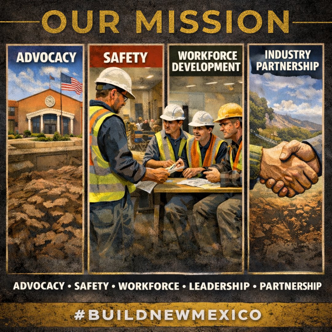 Our Mission. Our Members. Our Industry.

Advocacy that protects our industry.
Safety that puts people first.
Workforce development that builds the future.
Industry partnerships that move New Mexico forward.

This is how we Build New Mexico — together.