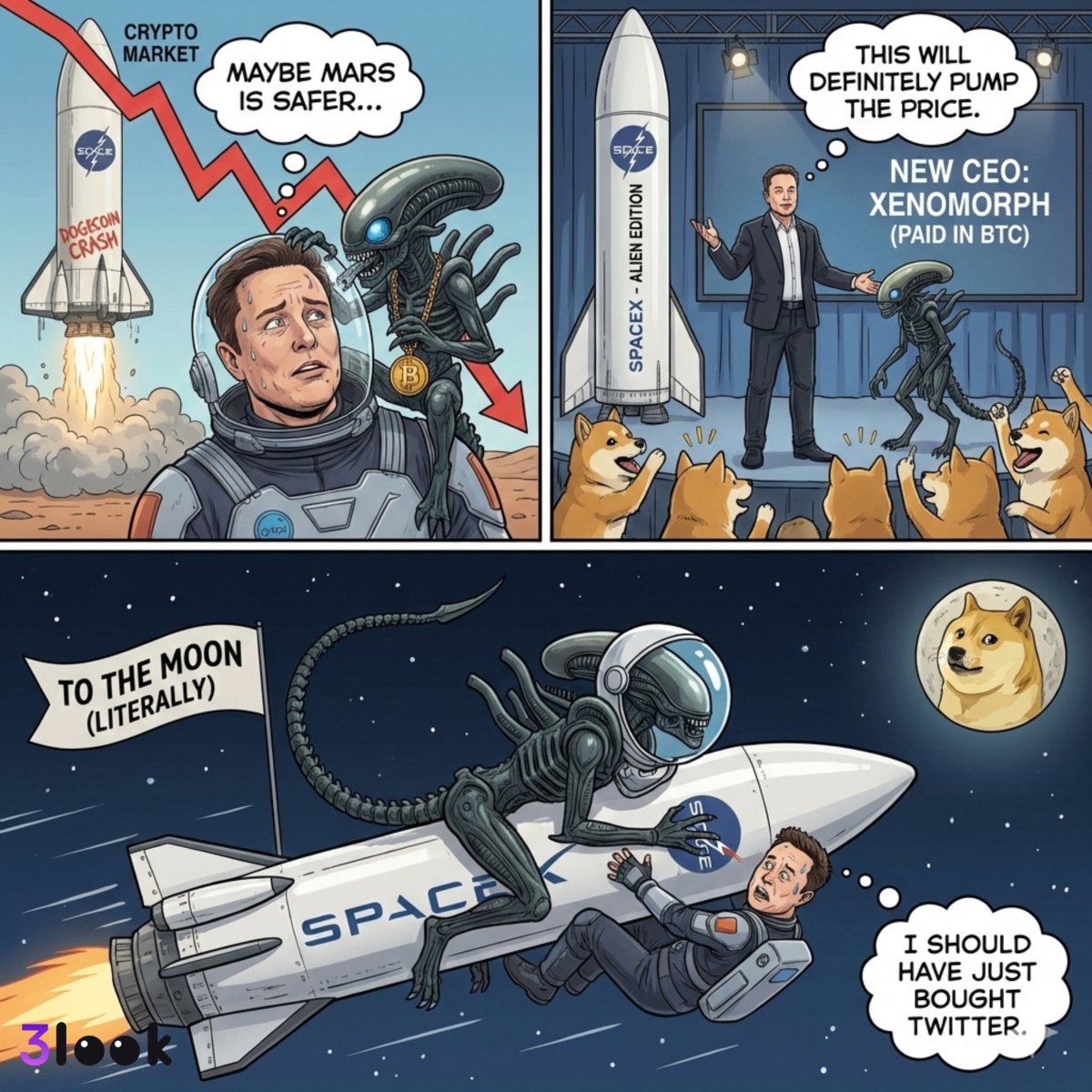 alien_ivi's tweet photo. In space, no one can hear you panic sell

#Bitcoin #Dogecoin #ElonMusk #SpaceX #Crypto #ToTheMoon #HODL https://t.co/WkWt082a2X