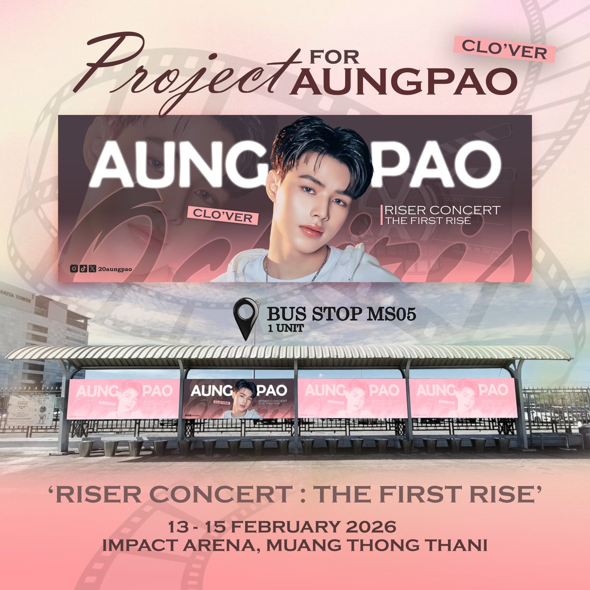 Project Bus Stop For <a href="/20aungpao/">20aungpao</a> 🍀🩷
at #RISERCONCERT 

📍 Bus Stop  
🗓️ 13-15 Feb 2026

Project by <a href="/youkmha/">ยูกหมา🫧</a> <a href="/l3unn1e/">Bunnie.</a> <a href="/KThaechuwong/">🍀มี๊กุ๊ก 🧡 โอมเพี้ยง🐔☀️🌻💗💐🌙 {51}</a> <a href="/mmi200349/">เปาเปาน่ารักที่สุด</a> <a href="/Look_nam0/">Looknam 🐷🌻🌷🐺🍀</a> 

#20aungpao #CLO_VER