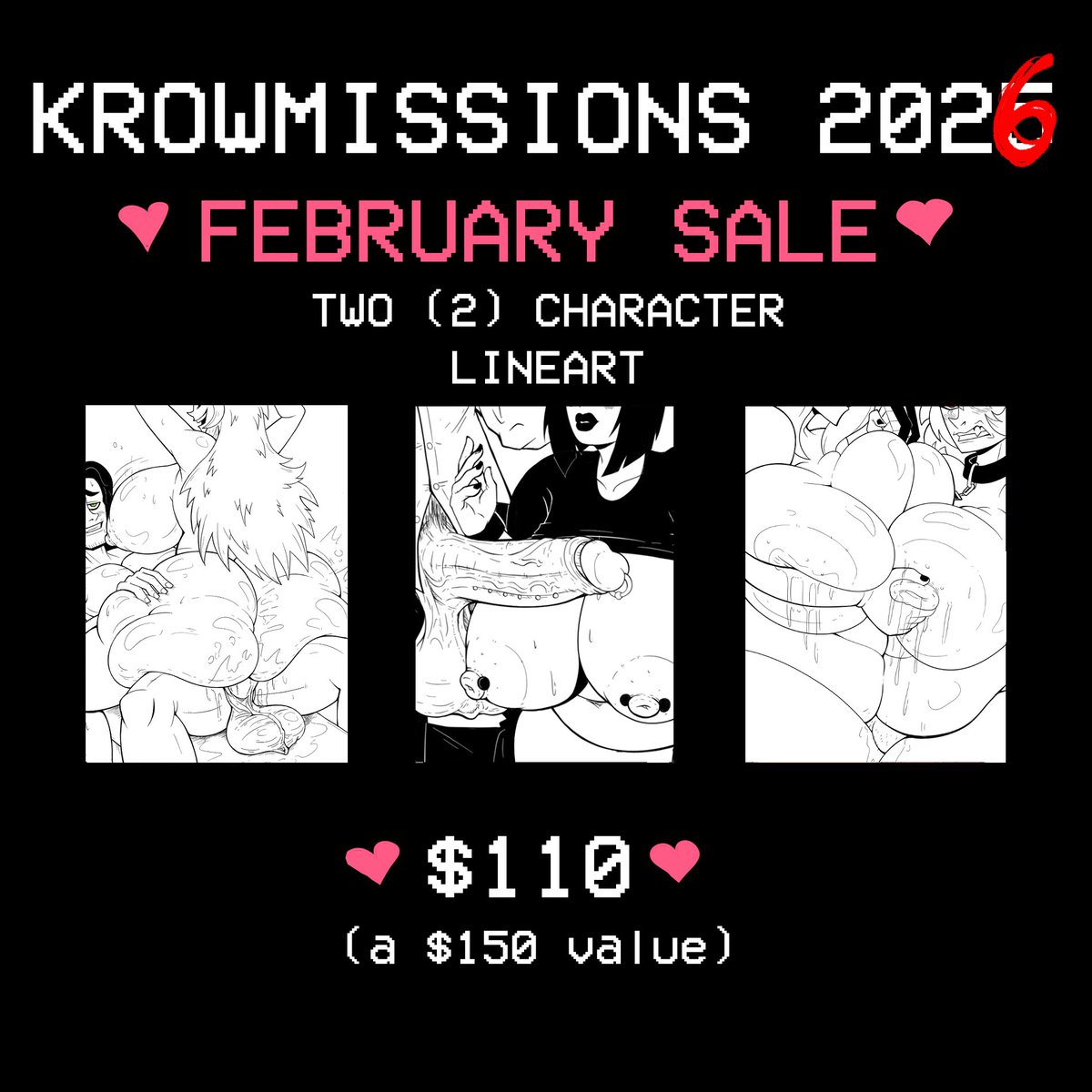 February Sale. Happy Valentine’s Day! TOS still applies.