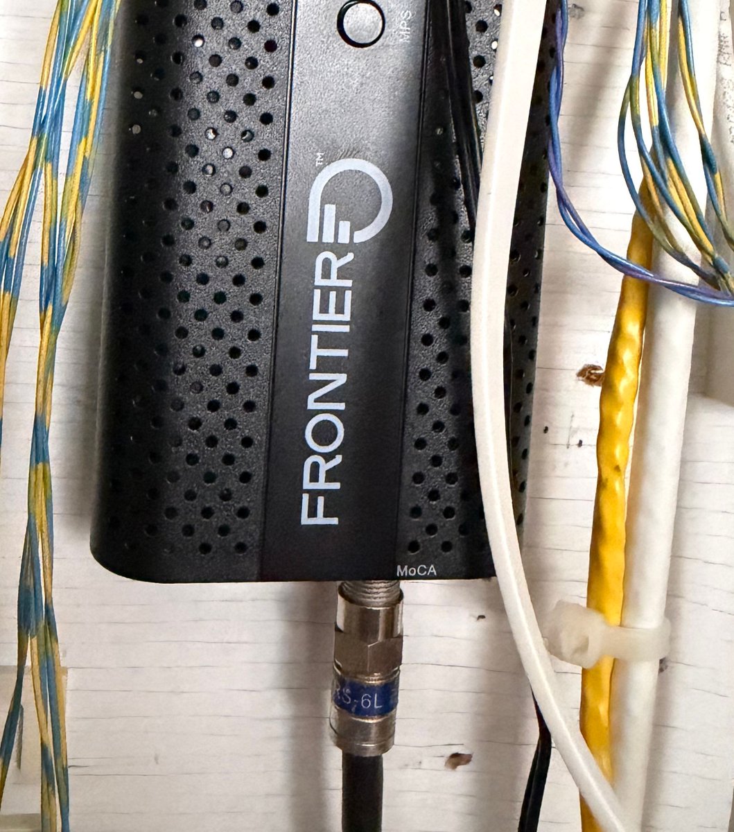 It looks like sometimes Frontier (now Verizon's) fiber optic service ...