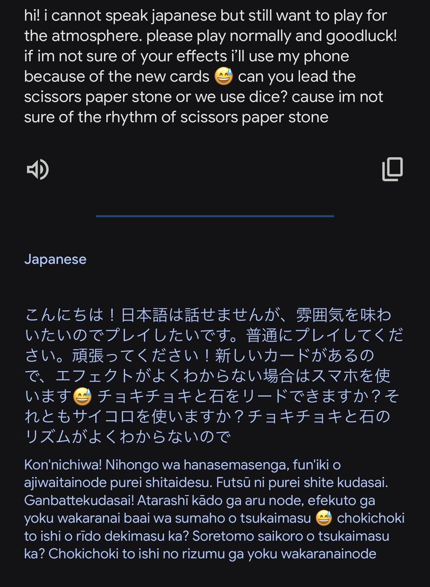 01/02 SB 

Shared this w my japanese opponents. 

Everybody was very nice to allow dice roll. 

I lost all 4 dice roll. 🤣🤣🤣🤣🤣🤣 

Maybe shld have tried jan ken