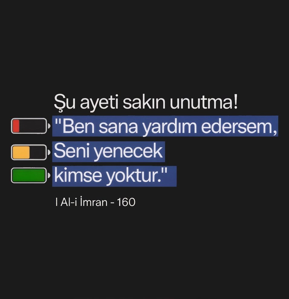 Şu ayeti unutma