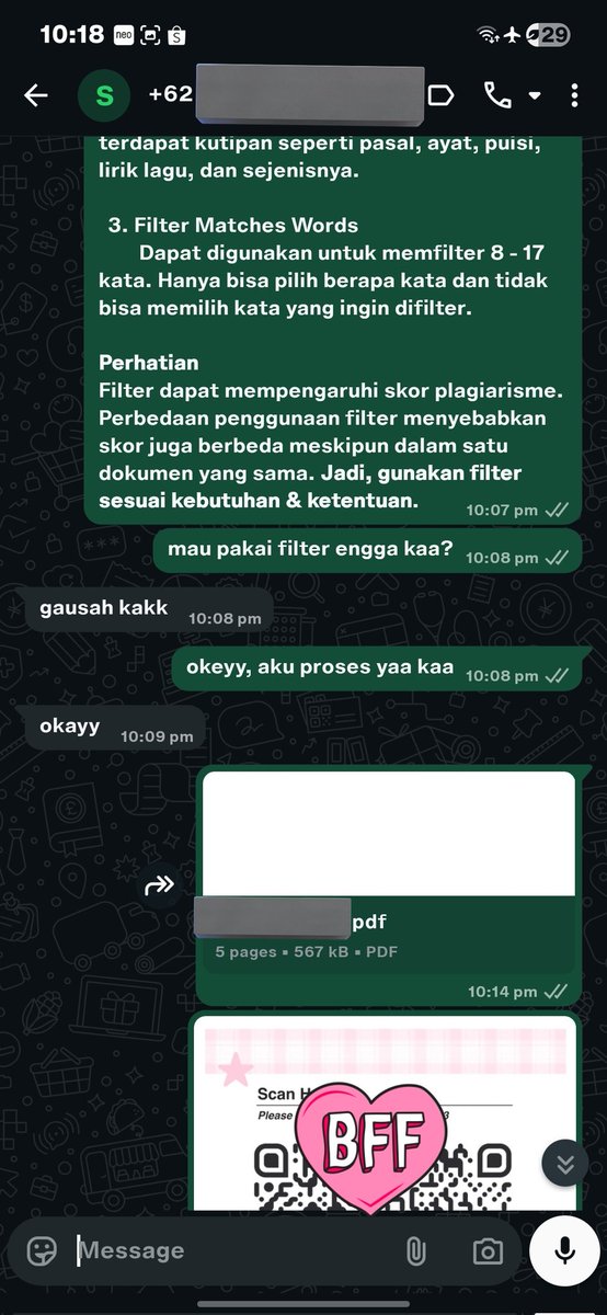 coftour's tweet image. aku masih open, bagi yang butuh cek turnitin plagiarisme only 6k/cek no repository yaa🫰 wa di bio