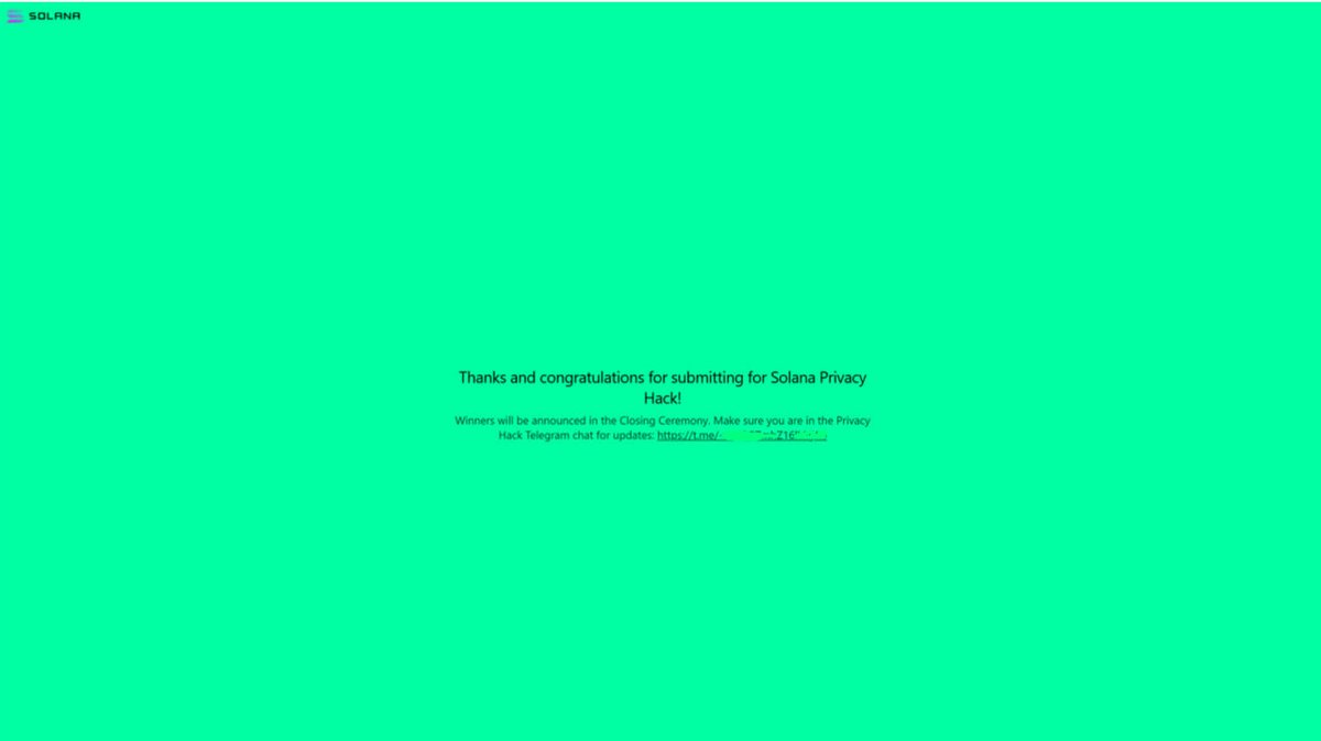 PrivacyDex has officially been submitted to the Solana Privacy Hack 🔥

This marks an important milestone for our journey.
PrivacyDex is built to deliver best-price execution with strong privacy, and we’re proud to contribute to the Solana privacy ecosystem.

🏆 Hackathon winners