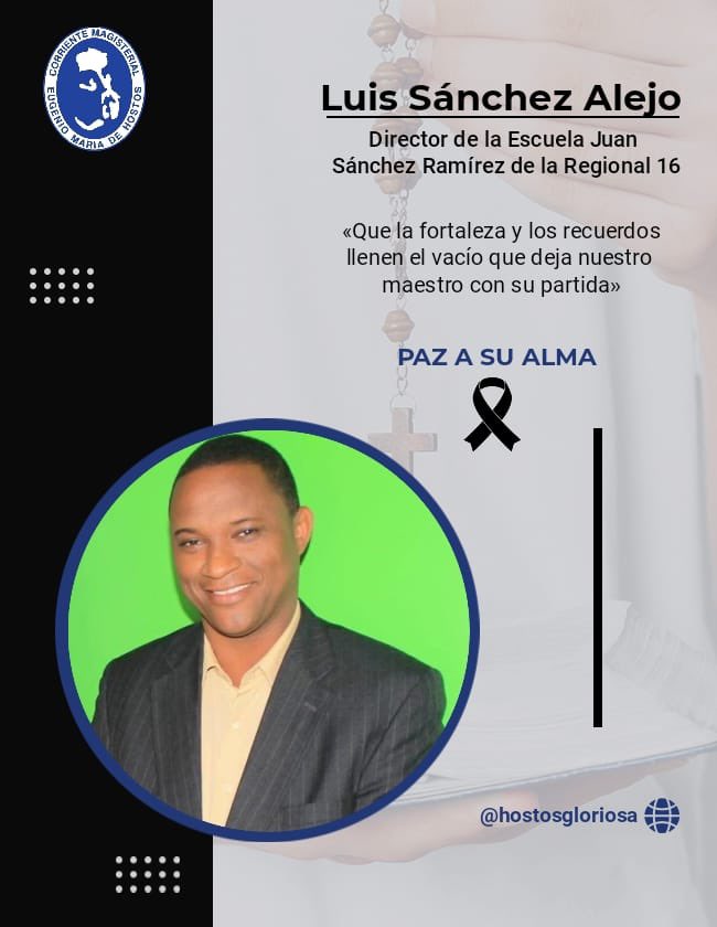 Hoy nos despedimos de nuestro maestro, pero sé que vivirás siempre entre nosotros.🕊️✝️

#luto 
#educacion 
#hostosgloriosa
#notaluctuosa