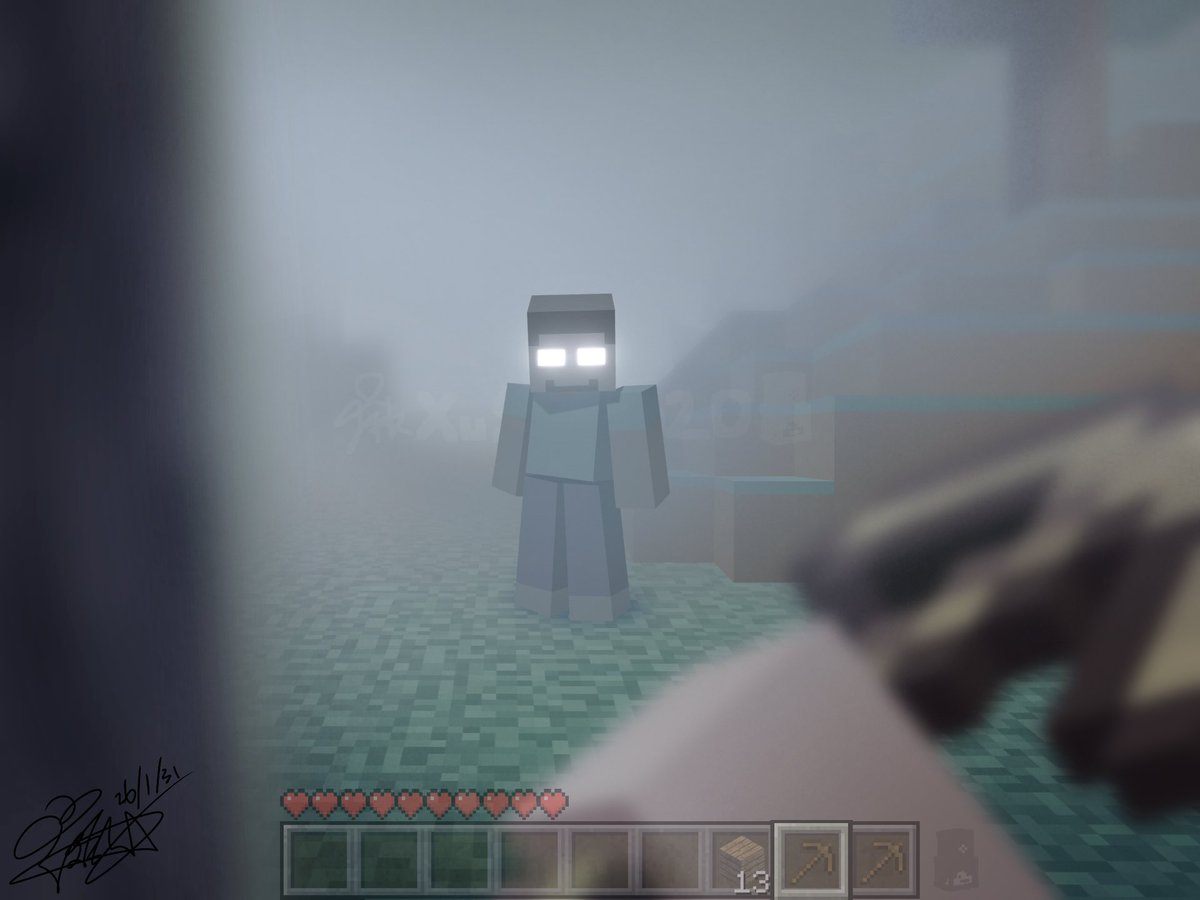 (This is a commission! Don’t use!)
 #herobrine  #Minecraft