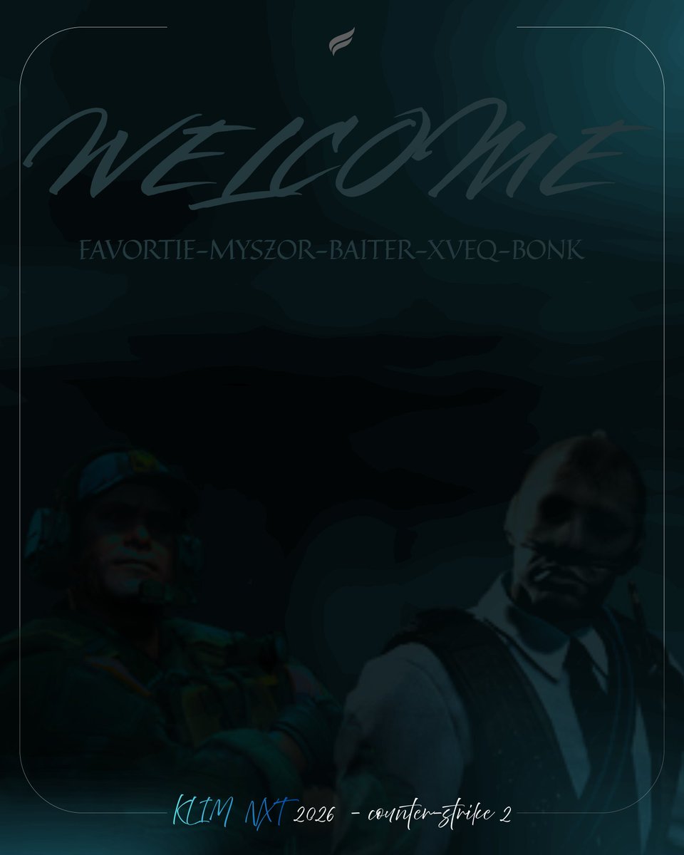 💙KLIM NXT 2026💙
Klim NXT na obecny sezon 2026.Witamy na pokładzie,<a href="/VISIONARYgg__/">VISIONARY</a>  Thanks for giving me the opportunity and chance😁

IGL - Myszor
AWP- BONK
RIFFL -FAVorite
RIFFL- Xveq_
RIFFL- Baiter
-------------------