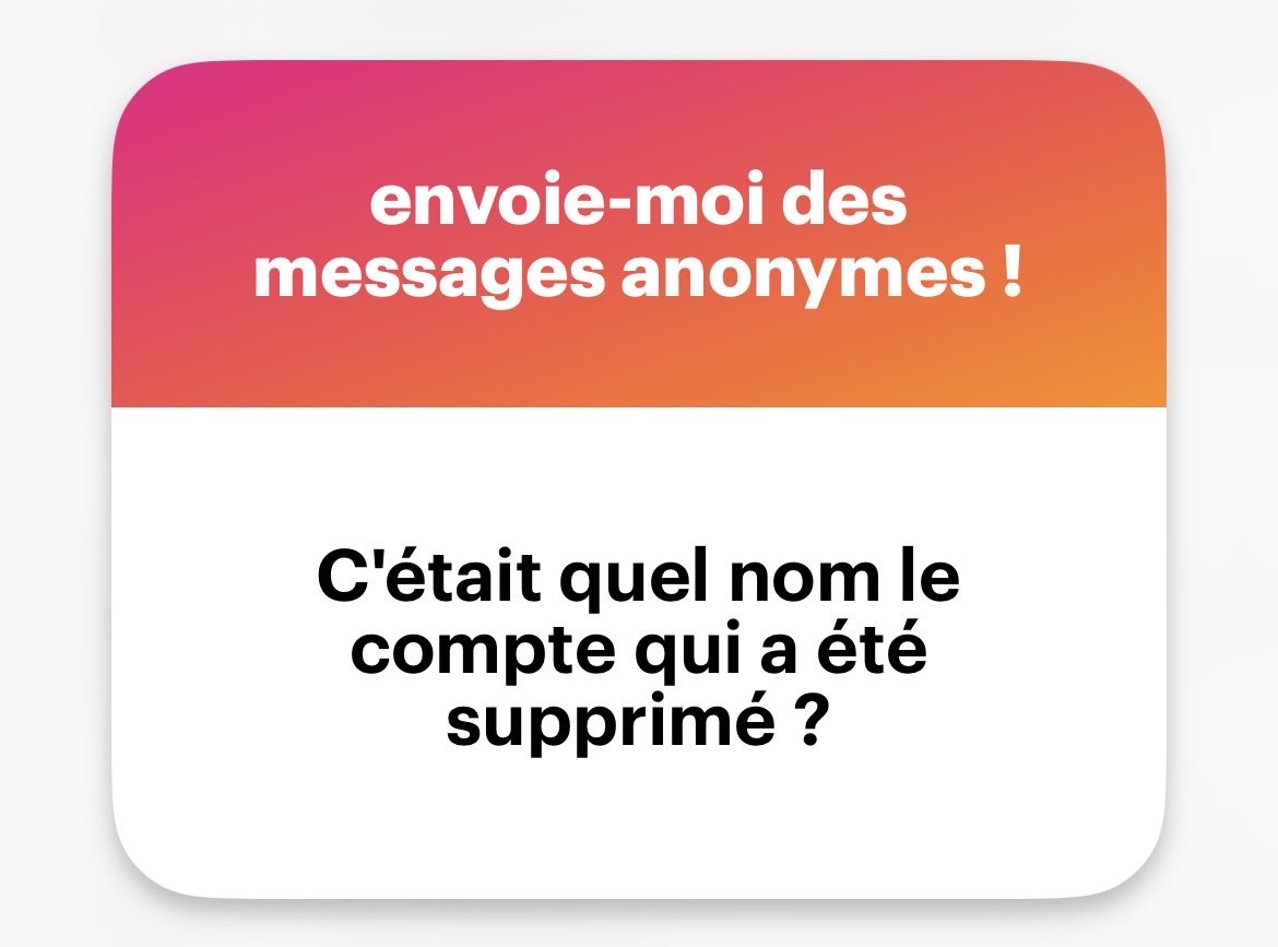 C’était losa_moinsde18! On est dégoûté car on avait trop de médias et énormément d’abonnés… mais c’est comme ça