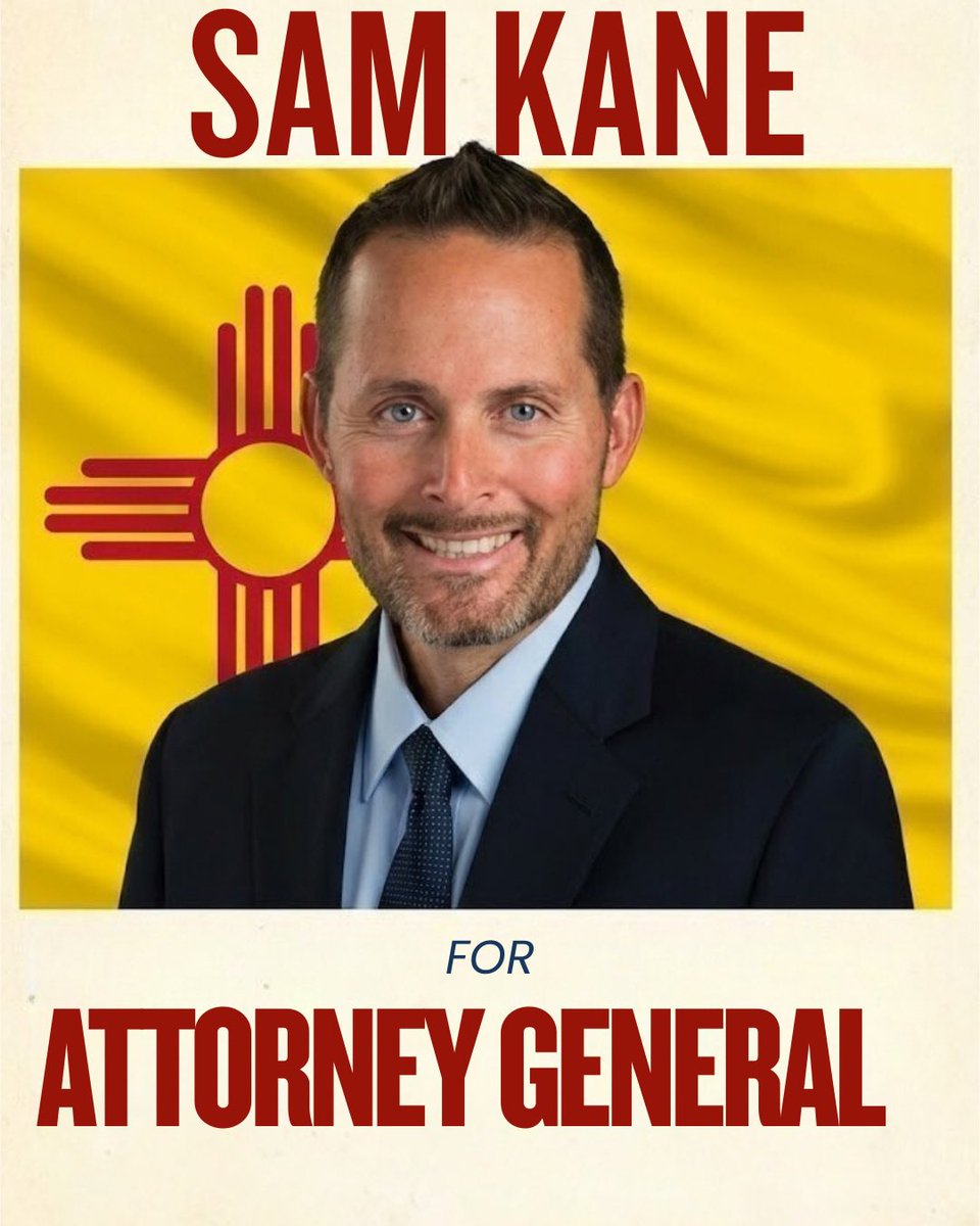 LeticiaMunozNM's tweet photo. NEW MEXICO Republicans!
Sam Kane, attorney in Las Cruces, is running for NM Attorney General.
Sam is a long time Republican who’s been fighting for the rights of individuals and families. NM needs Sam to restore the rule of law in NM!
BUT he needs your signature to declare his candidacy on Tuesday. Click it, sign it and share it!
https://t.co/r39aJDtS08