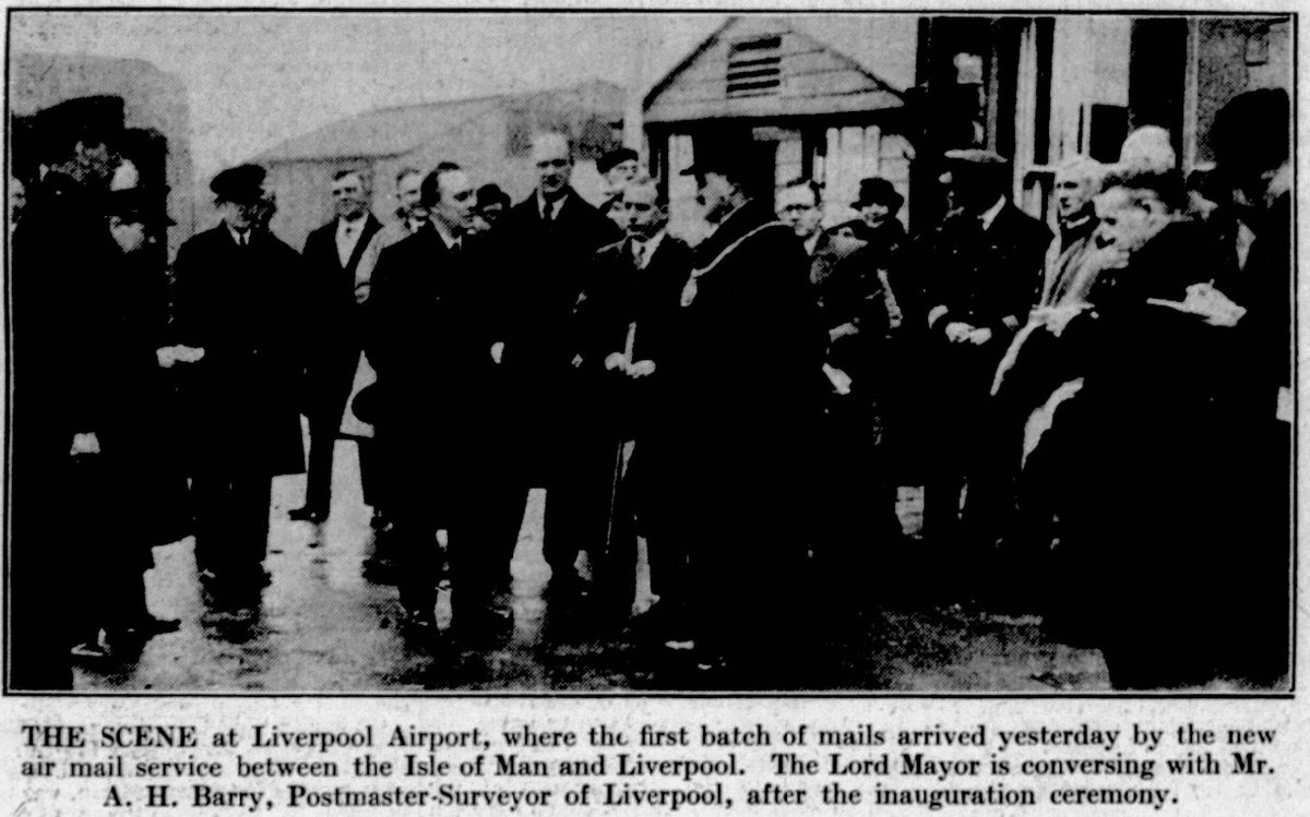 Liverpool1207's tweet image. #OTD - 1935: The #IOM #Liverpool air mail and passenger service is inaugurated