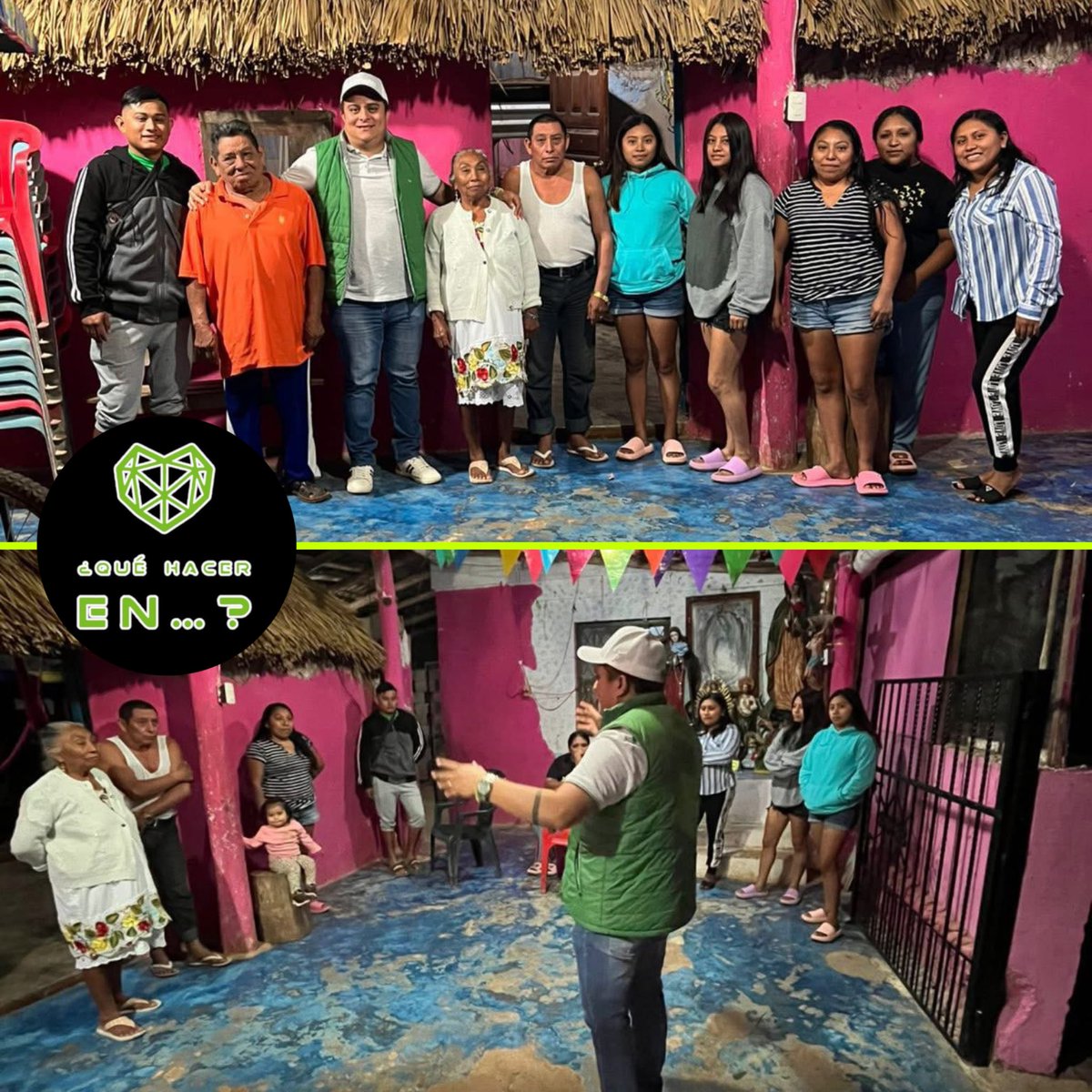 ✅ Antonio Ojeda, dirigente del PVEM en #JoseMariaMorelos, en territorio y sumando voluntades 🌳

Visitó a la familia Vera Cimé, donde Demetria Cimé y Reyna Vera le recibieron con alegría y apertura. 

📰 #EsNoticia #LoMásLeido