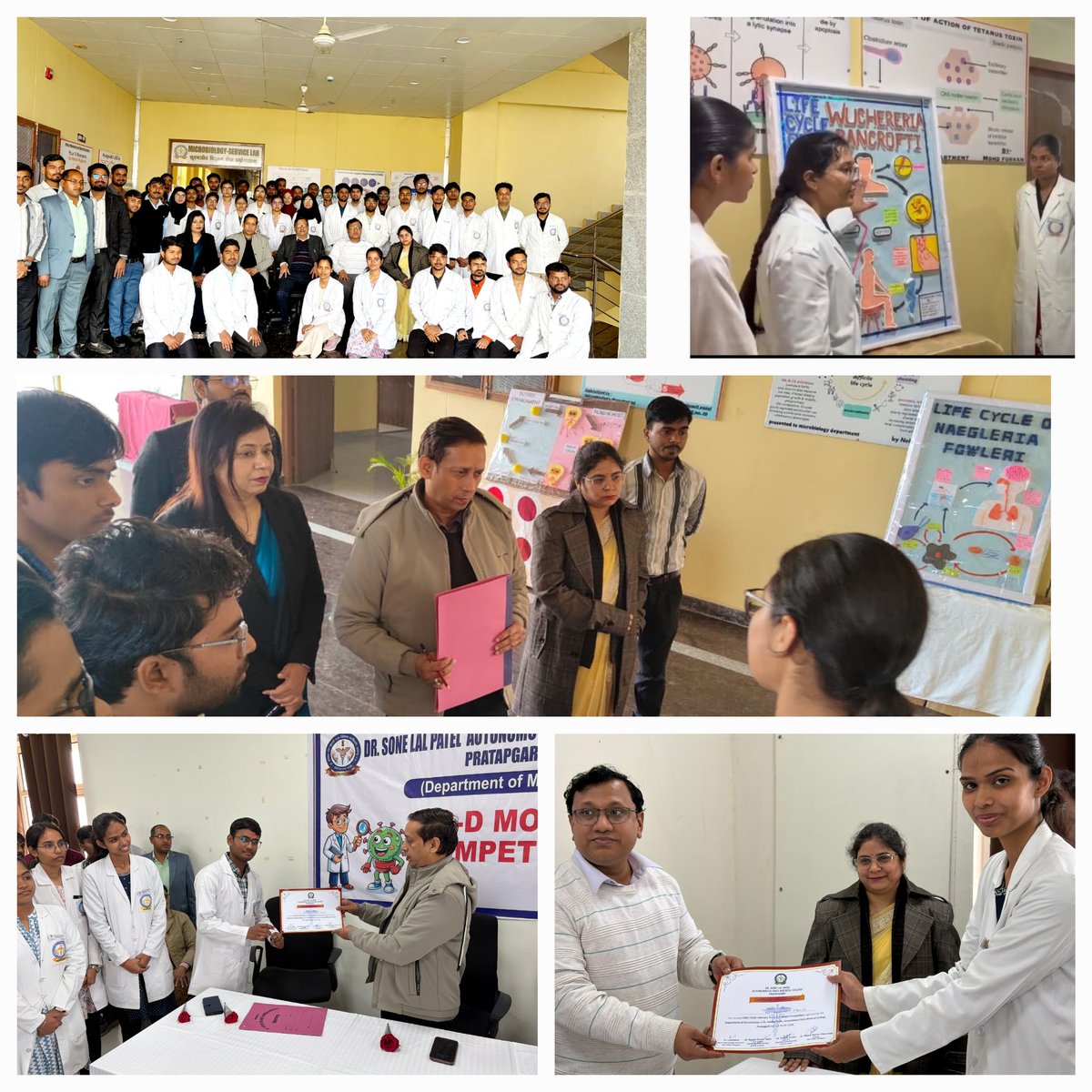 microasmcpbh's tweet photo. @PratapgarhAsmc successfully organised a #3DModelCompetition, highlighting #Students’ creativity, innovation &amp; conceptual clarity through hands-on learning.@MeUPGovt  #STEM #InnovationInEducation  #STEMEducation #medicalstudents https://t.co/04lluol59e
