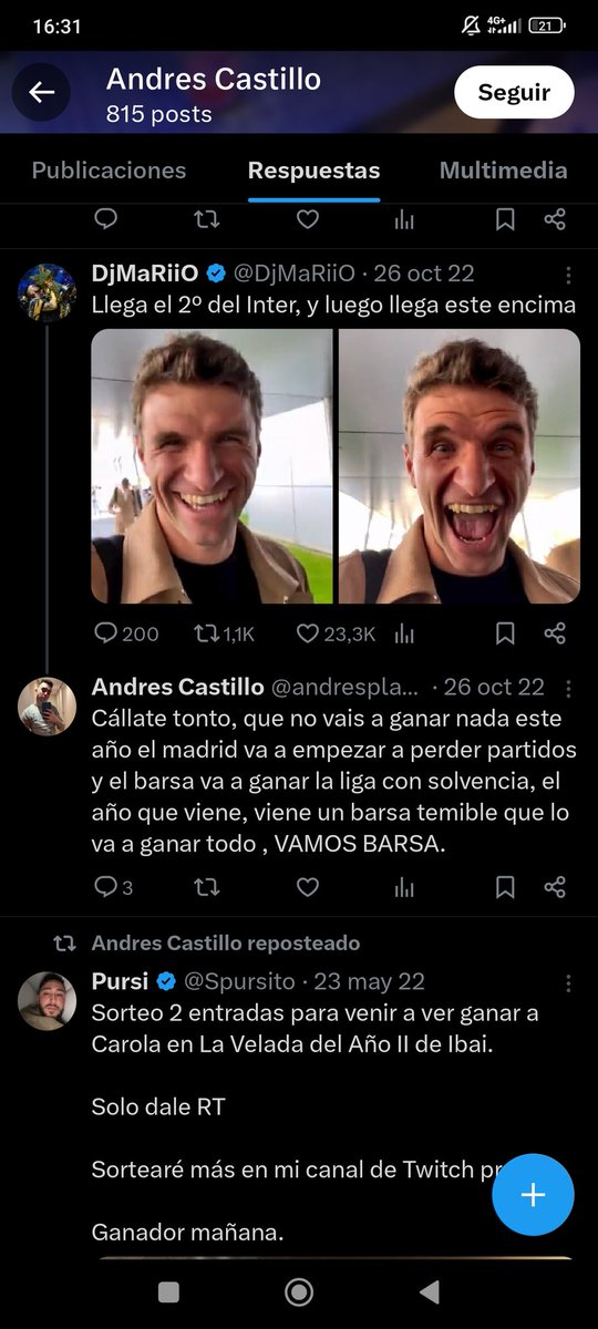 Alessito_93's tweet photo. @andresplay171 @DjMaRiiO Ya se ve lo que respecta payasin jajajsj https://t.co/r9m7kM9M3V