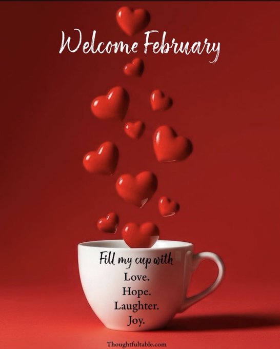Welcome February. Be kind for us.