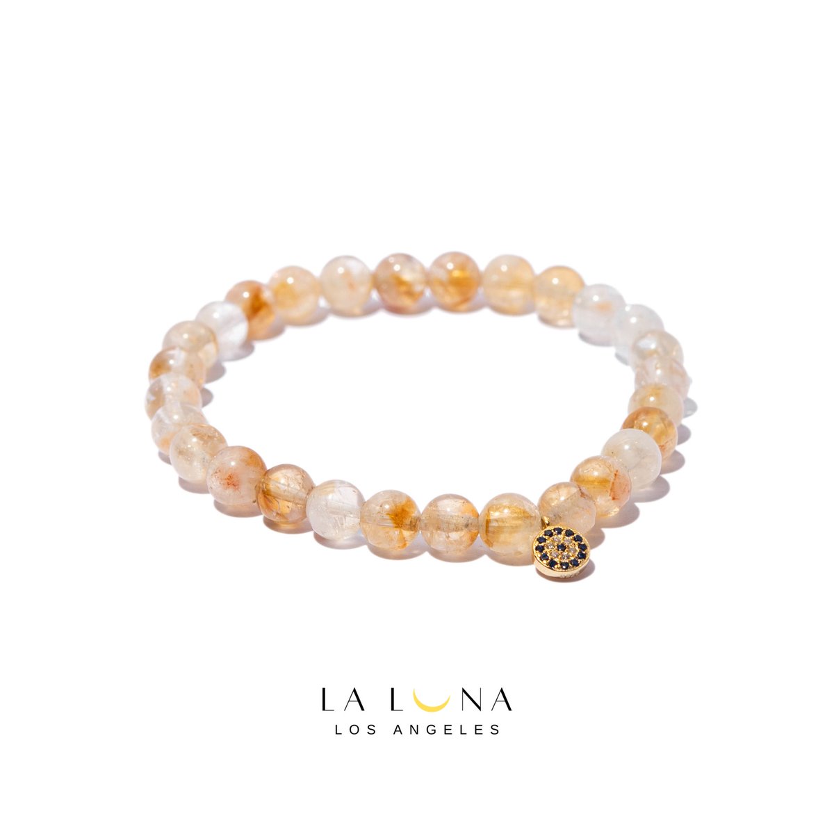 La Luna Los Angeles sterling silver evil eye jewelry 🧿 citrine bracelet 🧿