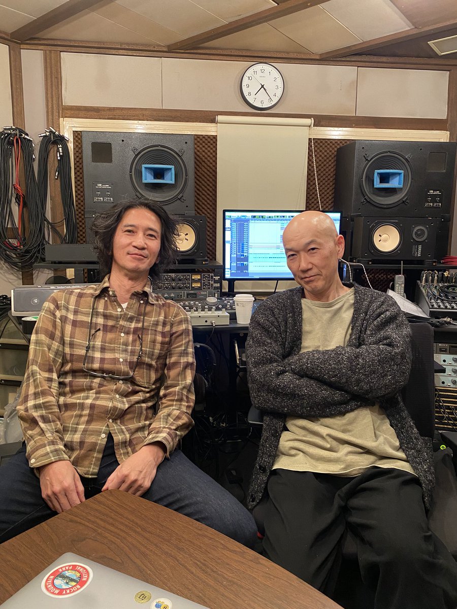 アルバムレコーディング完パケ。サウンドクルーのエンジニアセーちゃん、今回もお世話になりました！