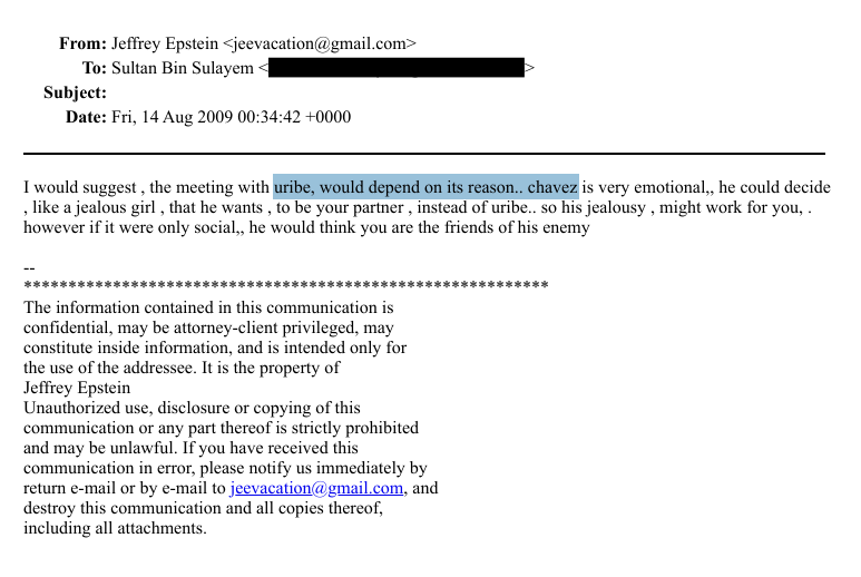 "Chavez is very emotional, he could decide like a jealous girl".