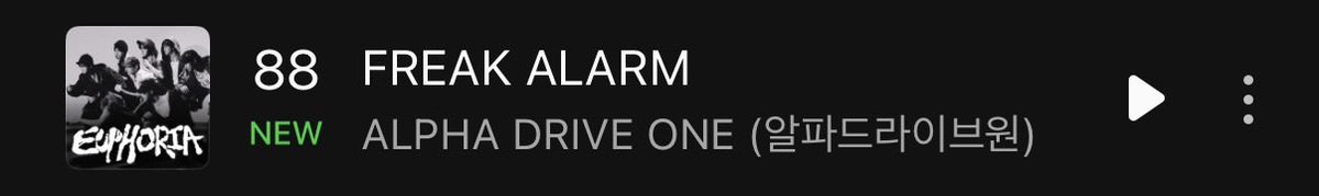 오늘도 TOP100에 FREAK ALARM 등장🎉‼️
99위 → 88위, 상승세는 계속됩니다📈🔥
내일은 한 시간 빠른 11시 TOP100 진입할 수 있도록 우리 모두 함께 달려가볼까요?🔥🚀

𝘐'𝘮 𝘨𝘰𝘯𝘯𝘢 𝘩𝘪𝘵 𝘵𝘩𝘦 𝘍𝘙𝘌𝘈𝘒 𝘈𝘓𝘈𝘙𝘔 ~🎧🎶