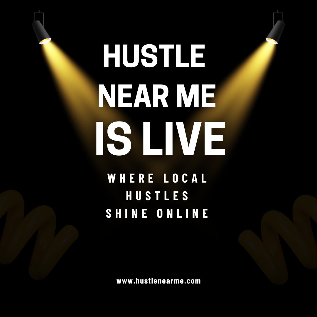 hustlenearme's tweet photo. Hustle Near Me is officially live 🚀
If you’ve got a hustle — products or services — this is your place to show it, grow it, and be seen.
Create your profile and let your hustle shine online.
#HustleNearMe #HustleGrind https://t.co/2lHsQuREwP