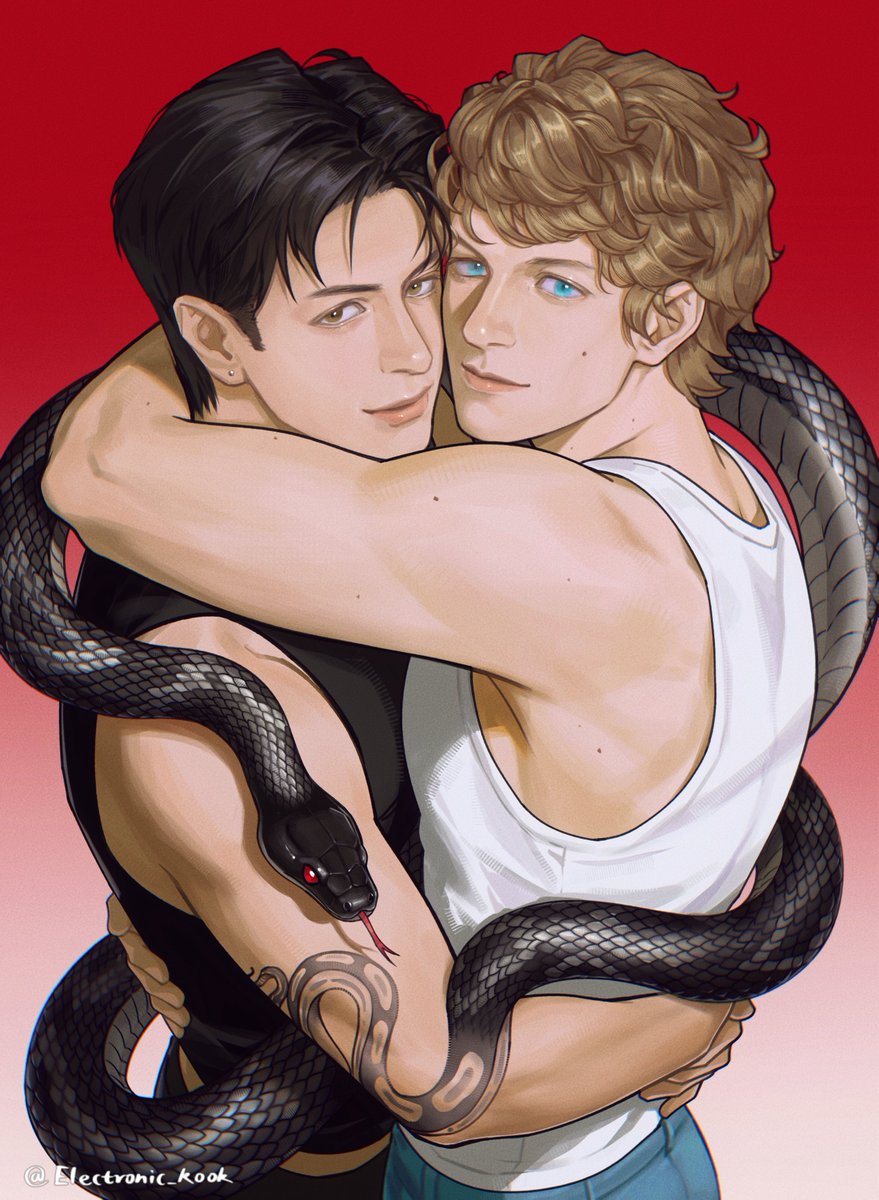 electronic_kook's tweet image. 🐍
#hudcon 
#heatedrivarly 
#fanart 
#ConnorStorrie #HudsonWilliams
