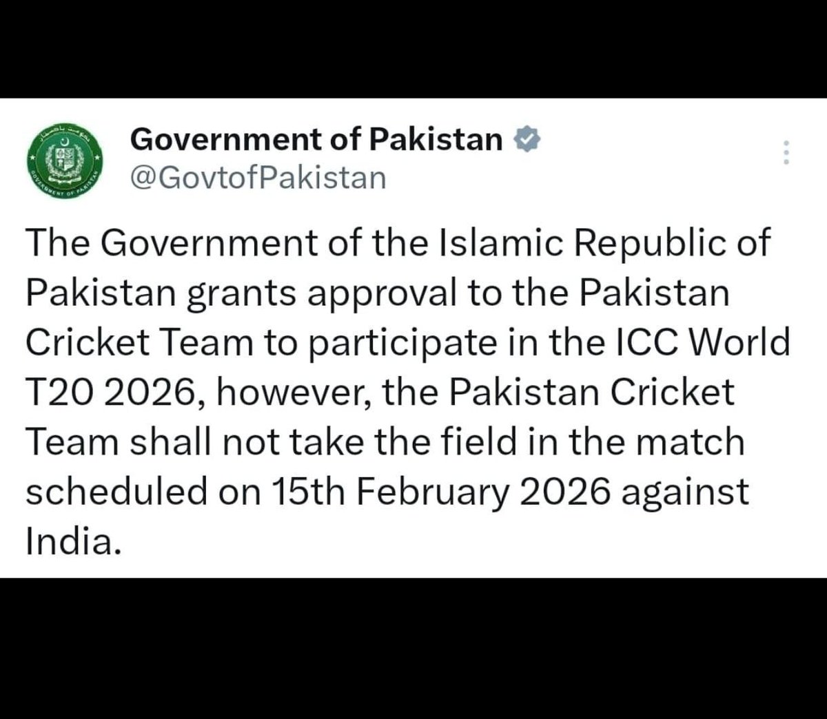khuchrep's tweet photo. पाकिस्तान ने भारत से क्रिकेट खेलने से मना कर दिया है,

ये ट्वीट अगर भारत की तरफ से आता तो मुझे और भी खुशी होती।

बीसीसीआई इतना अमीर क्रिकेट बोर्ड है, फिर भी आतंकियों से क्रिकेट खेलने को उतावला रहता है।

#INDvsPAK https://t.co/PmkGfPt6oy