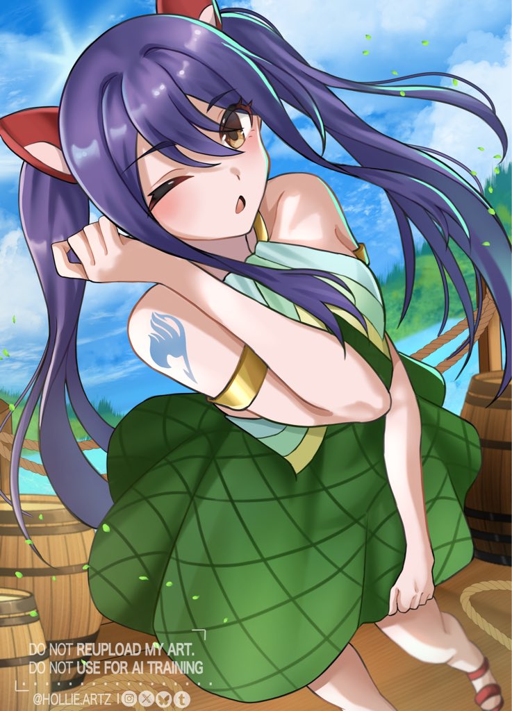 Hollie_artz's tweet photo. Some Wendy art🩵
I’m so bad at drawing backgrounds😭
#FairyTail #WendyMarvell https://t.co/3QT9BHlfvg
