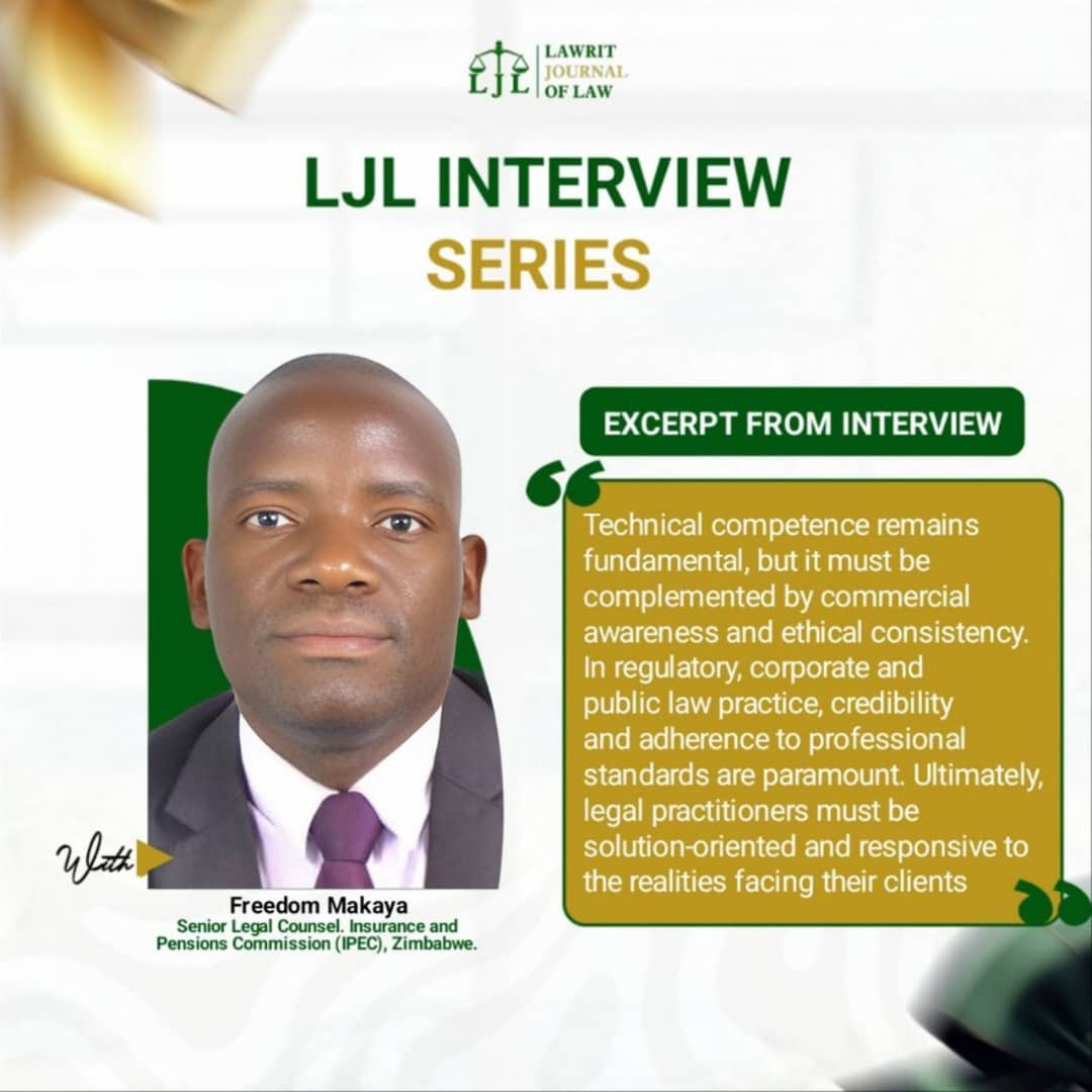 Legal excellence goes beyond mastering statutes and case law.

As Freedom Makaya highlights, credibility, ethical consistency, and commercial awareness are what truly define outstanding legal practitioners. 

 Read the full article below:
open.substack.com/pub/lawritjour…
