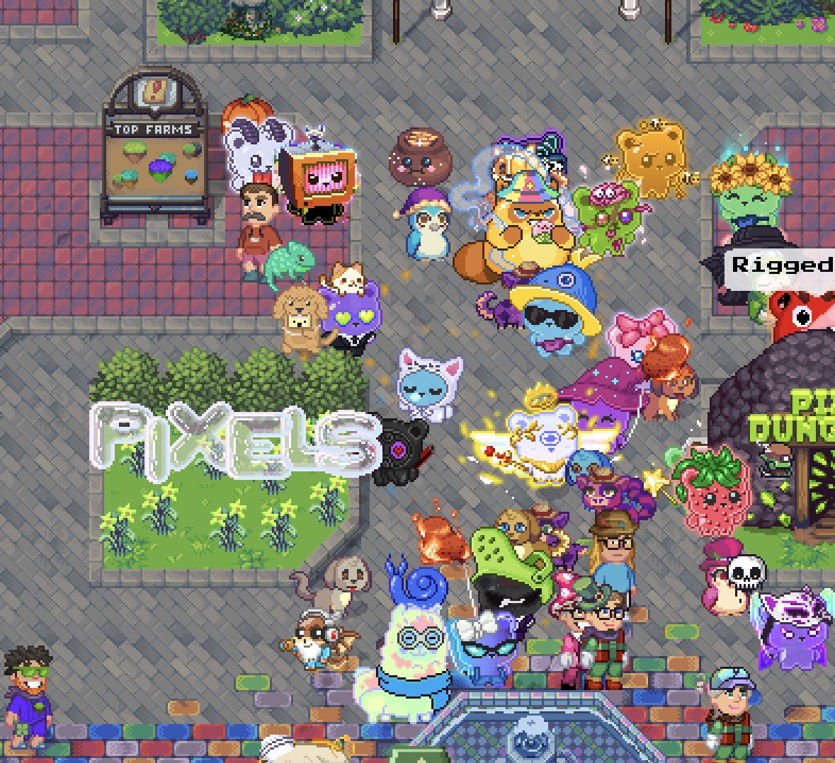 LucianaTL's tweet photo. Pixi Gummies invade Terra Villa, World 1🤩💜🩷✨!!! Come celebrate the integration of this cute project!!! 

Put on your Pixi Gummies NFT and come shake your gummies! 🙌🏻🥳🤭😋

@PixiGummies @pixels_online #pixelsnft #pixelscreator @Ronin_Network #ronincreator @Efe_Calyps https://t.co/kMxBeQEDeH