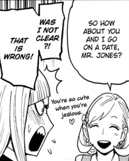 NocandNC's tweet photo. Millie asking Hemlock out at every turn lol I just know there’s going to be some event down the line where he accidentally agrees or Millie’s smile finally cracks and she shows her lonely side again…

#Spy_Family #Millock https://t.co/H5jqr27u1C