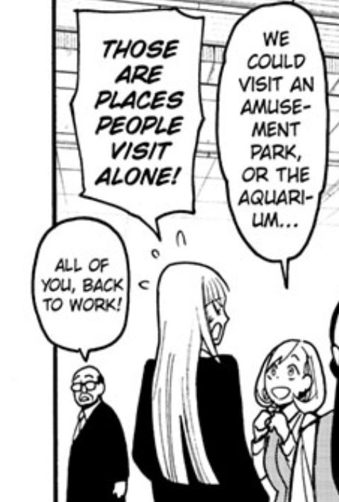 NocandNC's tweet photo. Millie asking Hemlock out at every turn lol I just know there’s going to be some event down the line where he accidentally agrees or Millie’s smile finally cracks and she shows her lonely side again…

#Spy_Family #Millock https://t.co/H5jqr27u1C