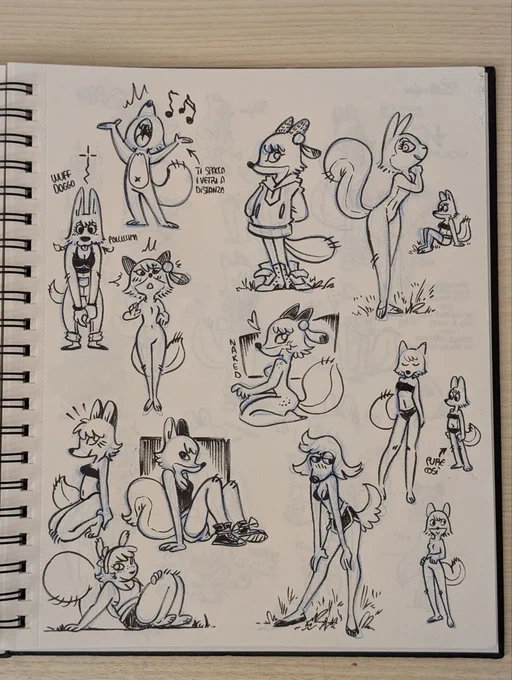 Traditional critters made of ink ~ 