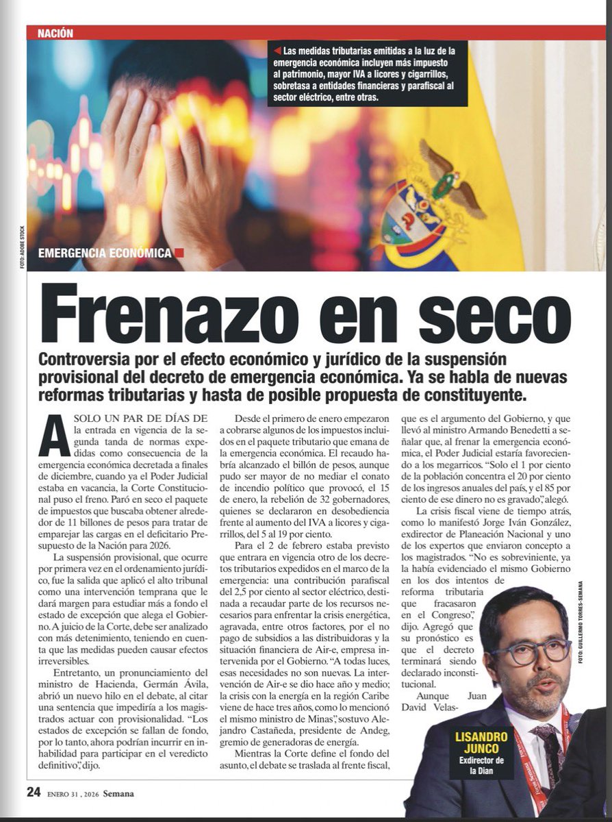 LISANDROJUNCOR's tweet photo. “Frenazo en seco” al malgasto @RevistaSemana https://t.co/TjIBCxNsDR