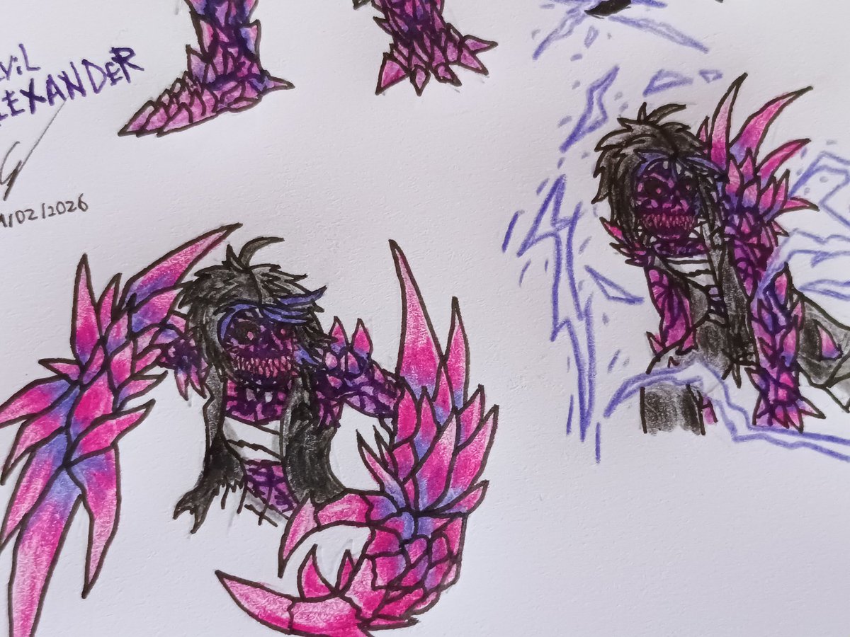 Hola a todos, dejo unos dibujos de un fanart para <a href="/Alexandro_2076/">AleXanDro 💀</a> con su nueva representación y lo dibuje en mi estilo e imaginación, y más un dibujo de Alexander Walker malvado (mutant) con todas sus características. Espero que les gusten 💙✨️🐉