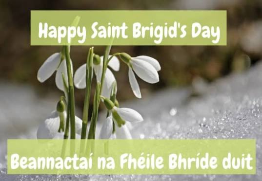 StMarysDivis's tweet photo. Wishing you all every blessing on St.Brigid's Day ! https://t.co/UhGhPjFUTs