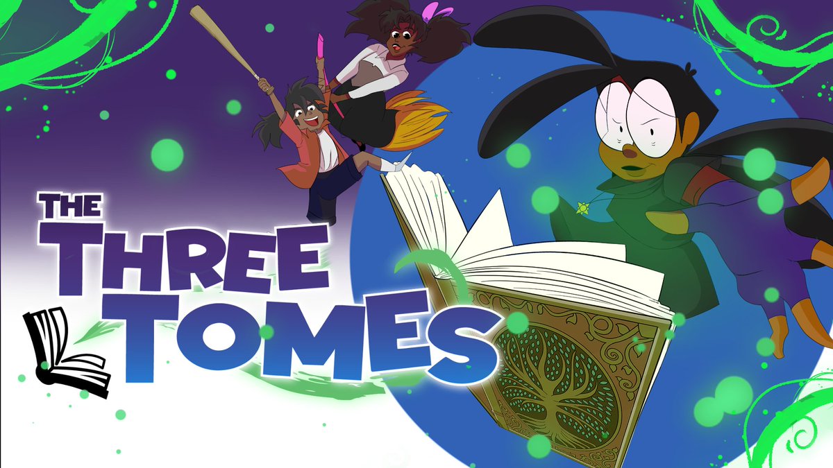 breanimator's tweet photo. Happy #blackhistorymonth. Support Black #indieanimation I'm Bre Navickas a queer creator and I made The Three Tomes. A YA queer romantasy adventure Animatic Pilot about a black teen witch coming into her new powers and the vampires after her heart. Magical girls x Vampire Romance https://t.co/ydyTNpbAqb