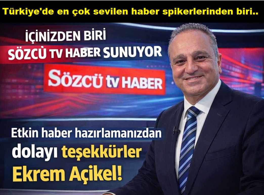 Sadece haber sunmuyor, adeta halkın nefesi oluyorsunuz. Özellikle emeklilerimizin ve ekonomik zorluk çeken her kesimin sesi olduğunuz için teşekkürler <a href="/ekremacikel/">Ekrem Açıkel</a> . Bu ülkenin sizin gibi sağduyulu seslere ihtiyacı var. Sağ olun, var olun! 👏<a href="/gazetesozcu/">Sözcü</a> <a href="/ipekkozbey/">İpek Özbey</a> <a href="/OzlemGurses/">Özlem Gürses</a>