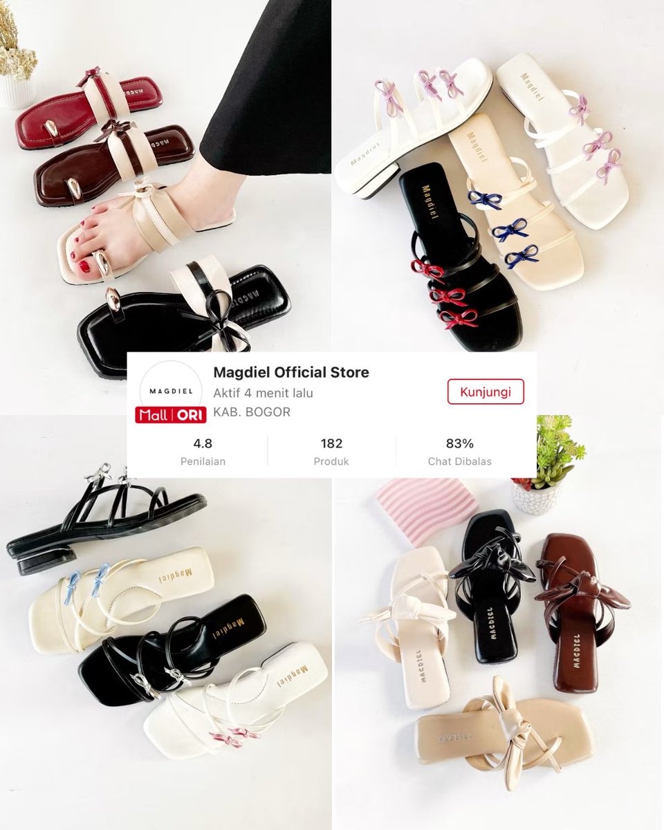 nurulrhmaa's tweet photo. AKHIRNYA NEMUINN 👀✨
Sandal gemesh yang beneran kepake‼️
Modelnya cantik-cantik, warnanya aman, gak keliatan murahan.

List toko oren👇🏻🛍️
1. Nadilastuff
2. Le bianca
3. Magdiel
4. Navisa
5. Naoomi
6. A-line
7. Odette
8. Lady modesta https://t.co/wmbIC5WKak