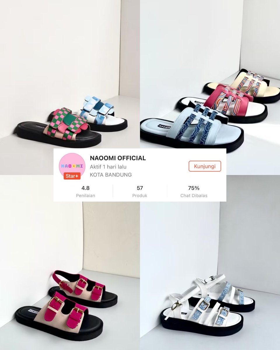 nurulrhmaa's tweet photo. AKHIRNYA NEMUINN 👀✨
Sandal gemesh yang beneran kepake‼️
Modelnya cantik-cantik, warnanya aman, gak keliatan murahan.

List toko oren👇🏻🛍️
1. Nadilastuff
2. Le bianca
3. Magdiel
4. Navisa
5. Naoomi
6. A-line
7. Odette
8. Lady modesta https://t.co/wmbIC5WKak