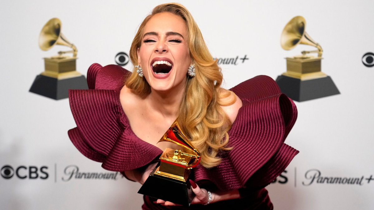 PopCrave's tweet image. Adele holds the record for the most Best Pop Solo Performance wins in #GRAMMYs history, with 4.
