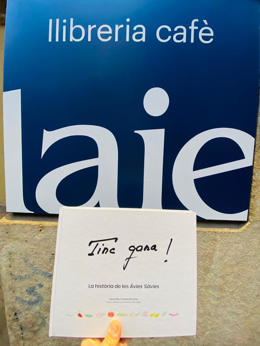 A la @llibrerialaie també tenen gana i a mi això em fa especialment feliç. Feliç de continuar donant veu a totes les Àvies Sàvies del món. Perquè aquesta història és meravellosa i és universal.

Aviat podré anunciar noves dates de presentació, cosa que em fa tremenda il·lusió!